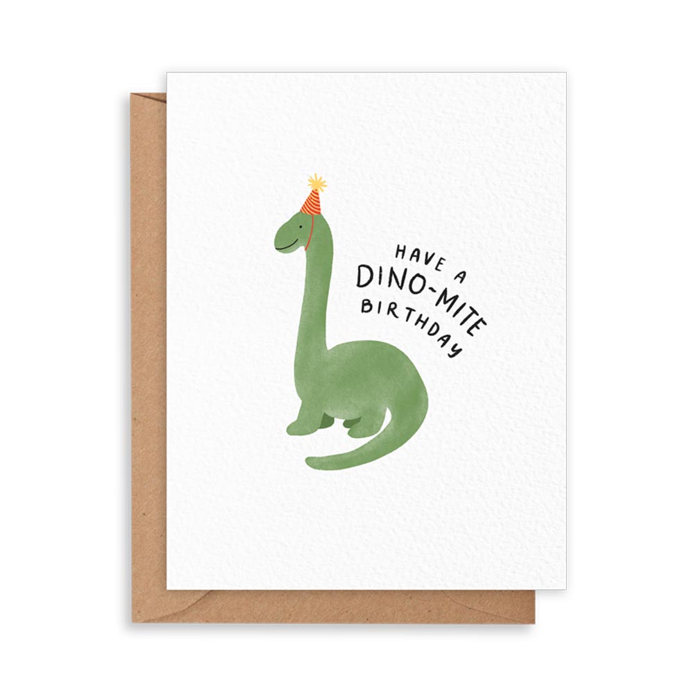 Have a dino-mite birthday greeting card
