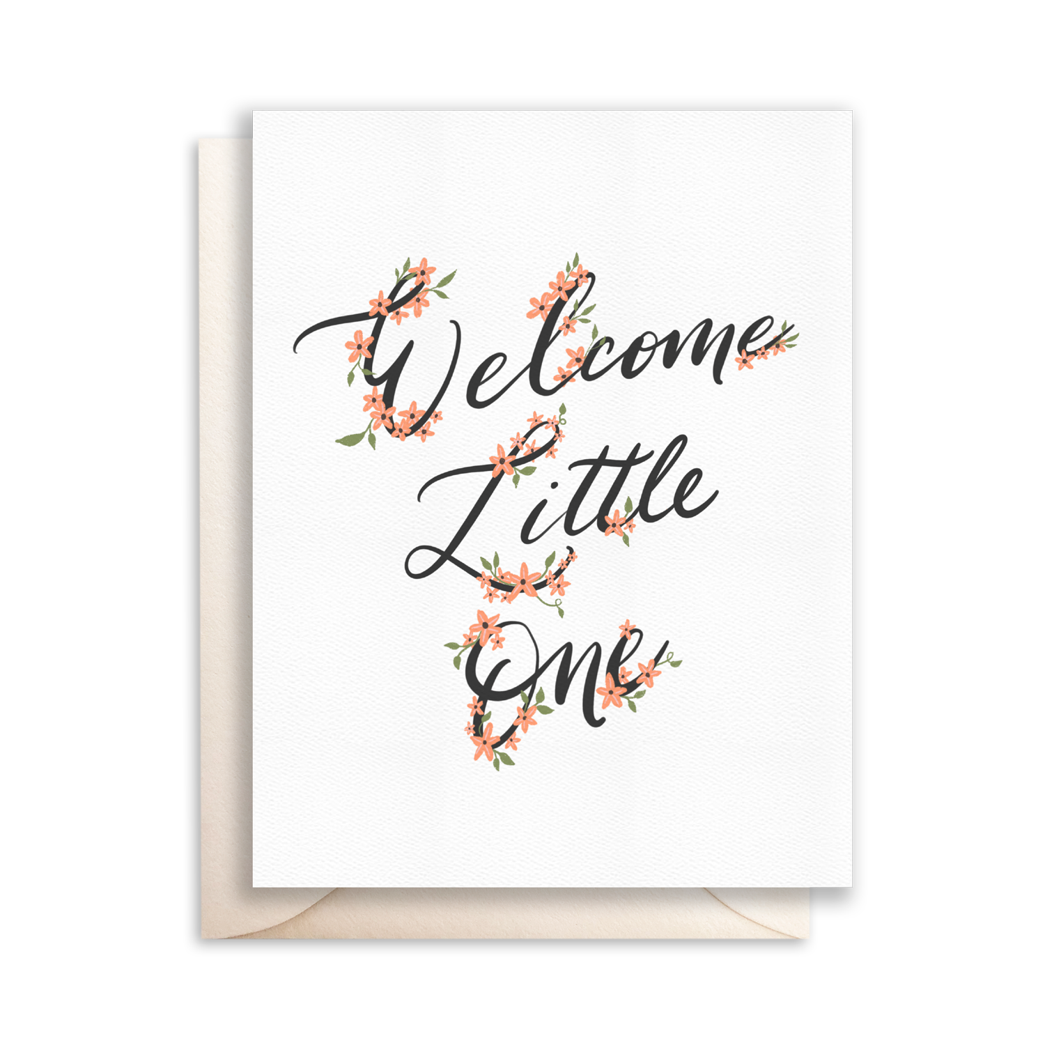 Welcome Little One Baby Shower / Newborn Greeting Card – Papelu Studio