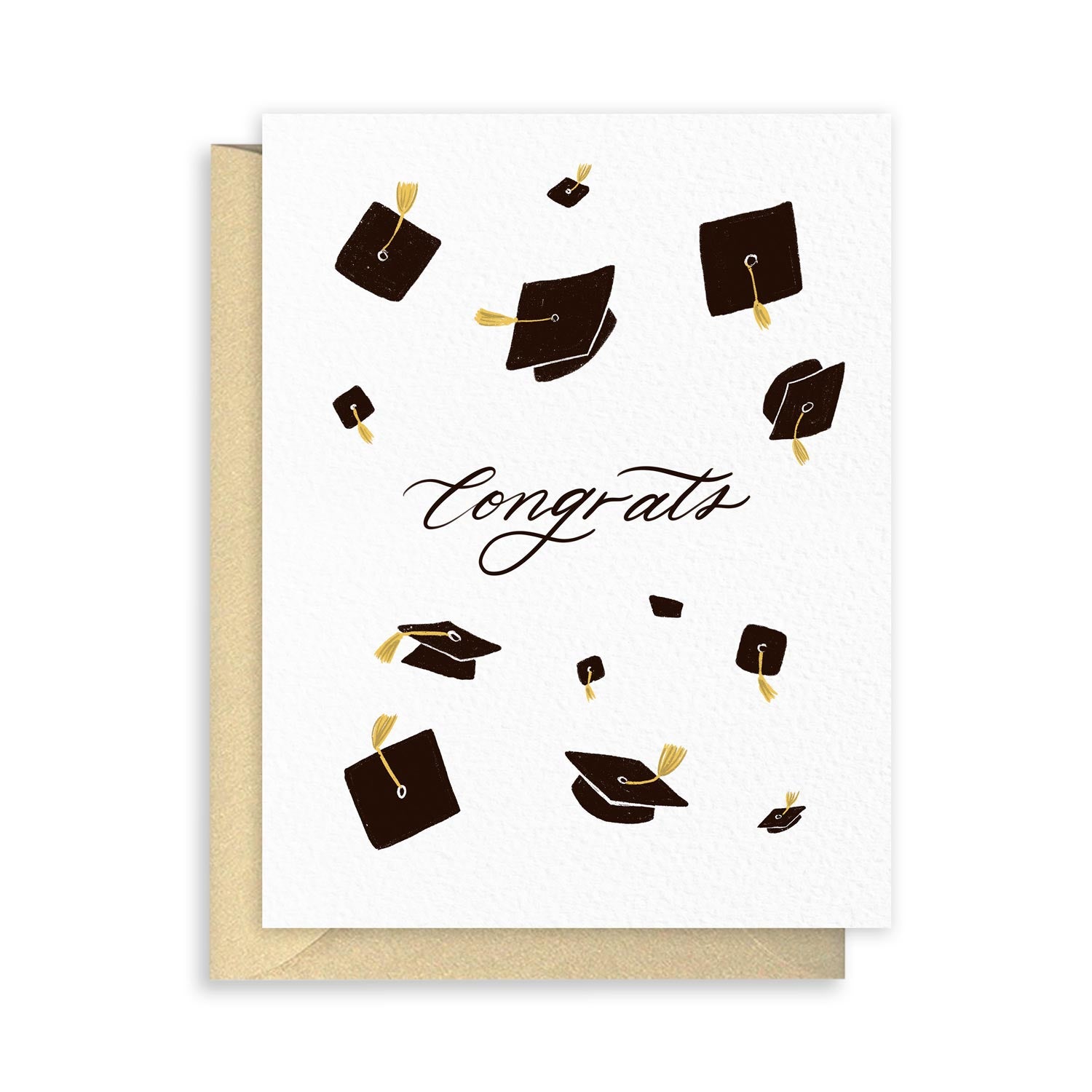 Grad Hats Congrats Greeting Card – Papelu Studio
